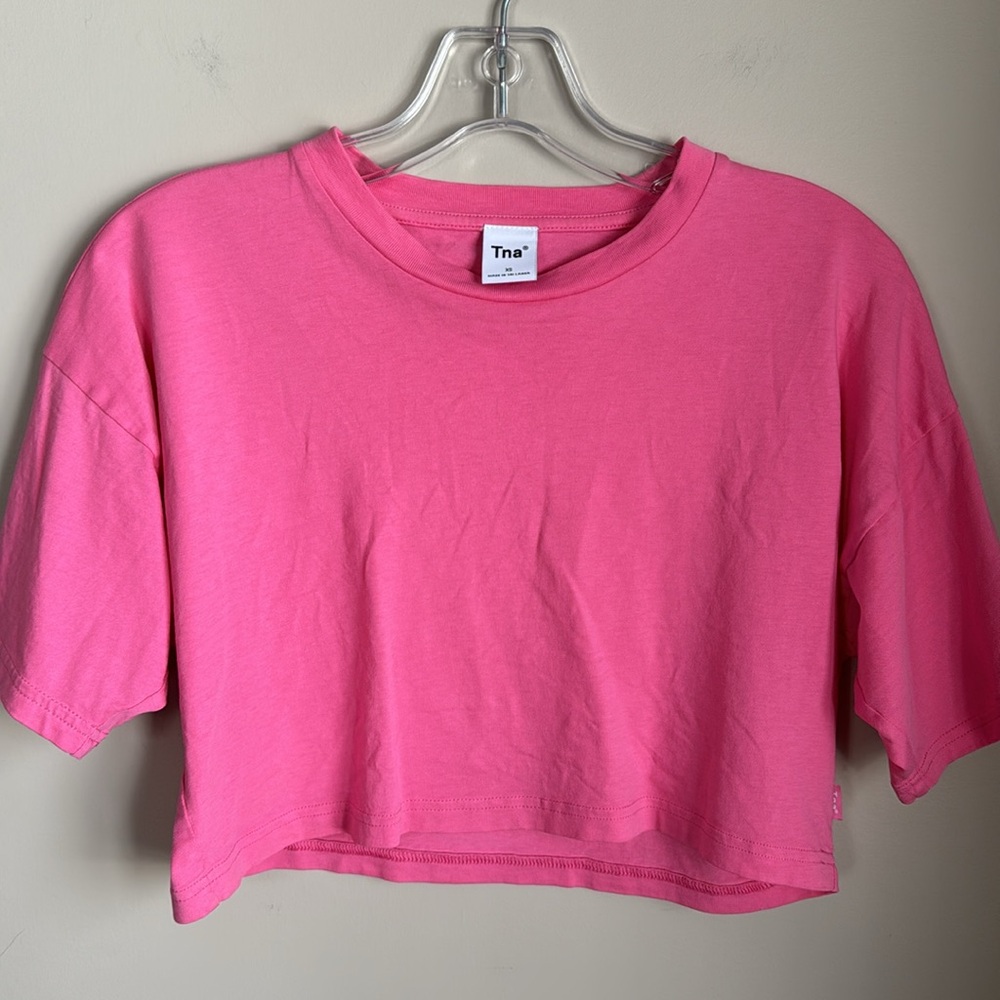 *FREE WITH BUNDLE* TNA Laid Back T-shirt in GD Cosmo Pink